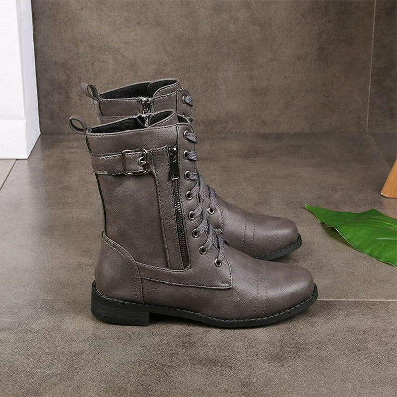 EB | Orthopädische Stiefeletten mit seitlichem Reißverschluss