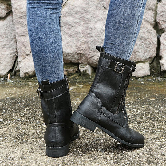 EB | Orthopädische Stiefeletten mit seitlichem Reißverschluss