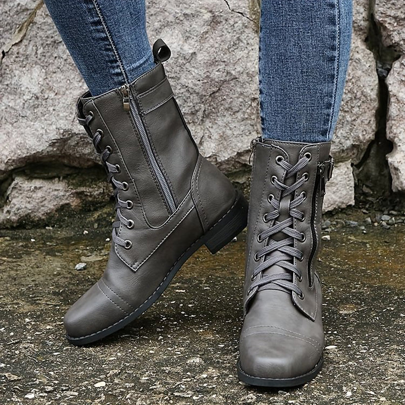 EB | Orthopädische Stiefeletten mit seitlichem Reißverschluss