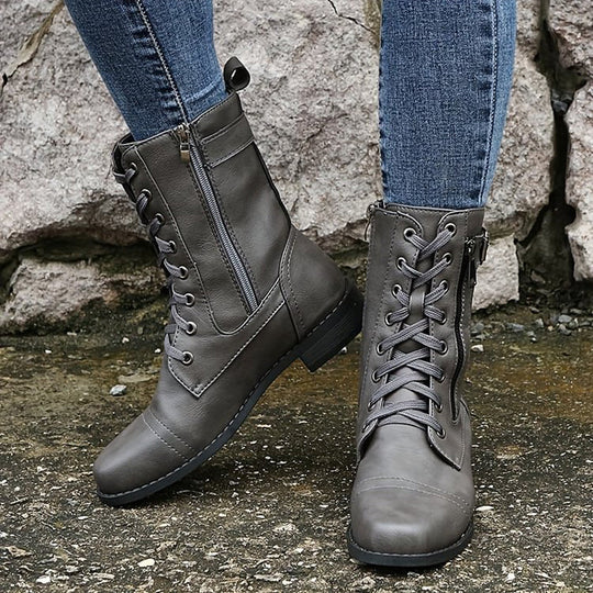 EB | Orthopädische Stiefeletten mit seitlichem Reißverschluss