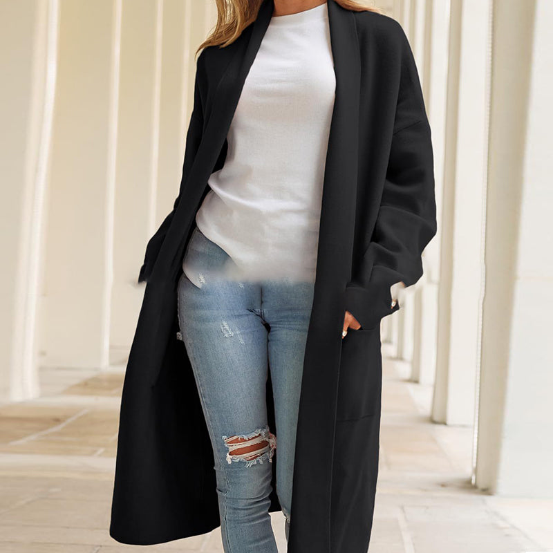 EB | Klassische Lange Jacke für Frauen
