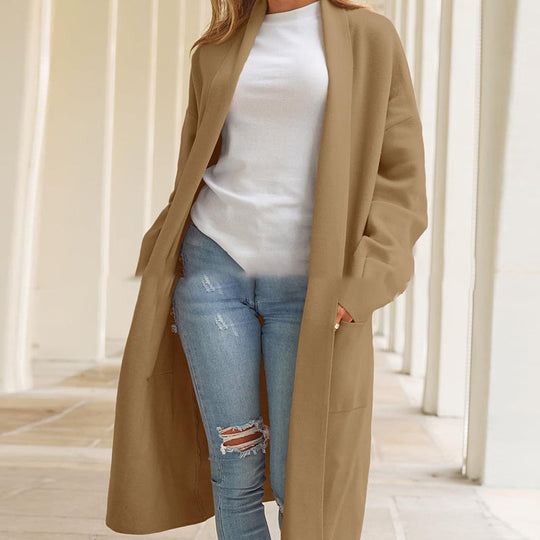 EB | Klassische Lange Jacke für Frauen