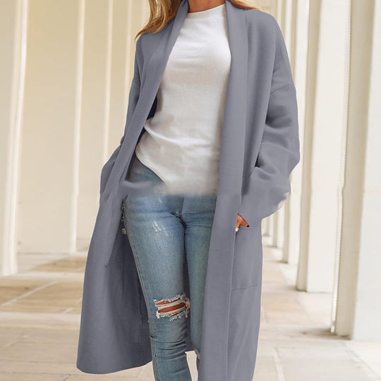 EB | Klassische Lange Jacke für Frauen