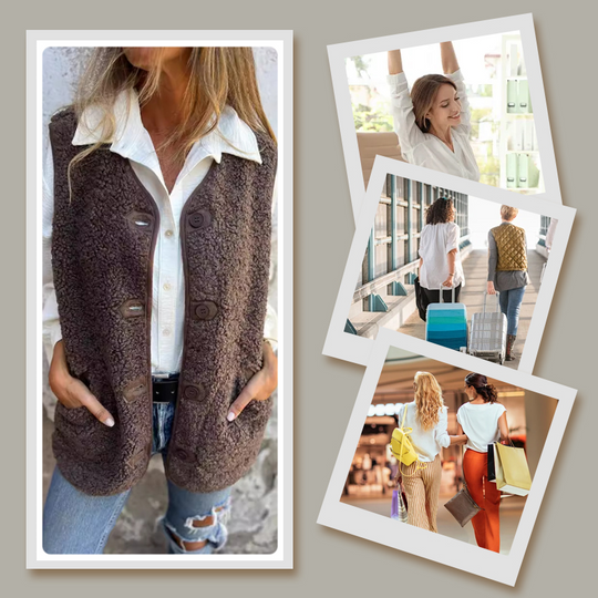 EB | Knopfjacke aus Weicher Wolle für Damen