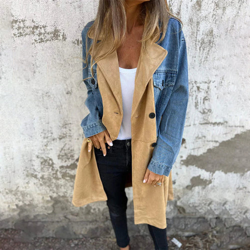 EB | Eleganter Denim-Trenchcoat