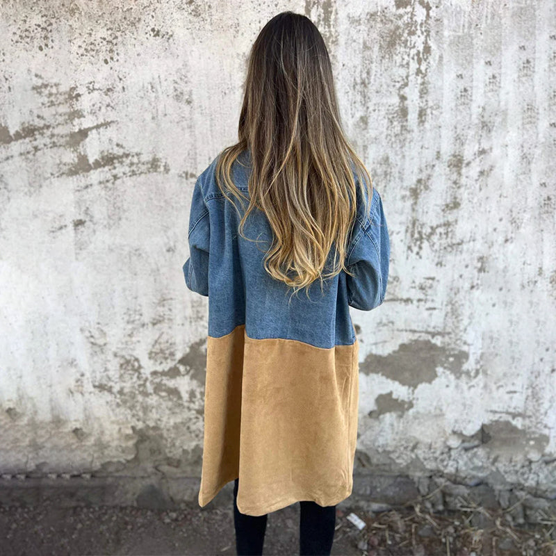 EB | Eleganter Denim-Trenchcoat
