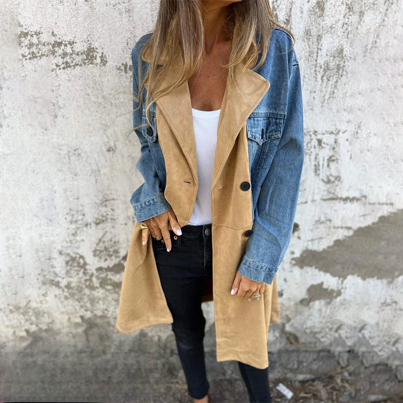 EB | Eleganter Denim-Trenchcoat