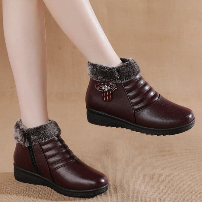 EB | Trendy Warme Kunstfell Winterstiefel für Frauen