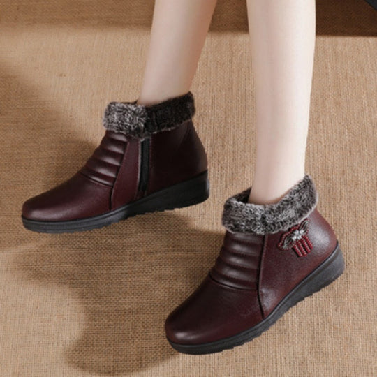 EB | Trendy Warme Kunstfell Winterstiefel für Frauen