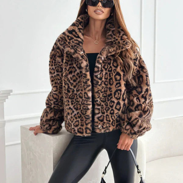 EB | Jacke Mit Weichem Leopardenmuster Für Damen