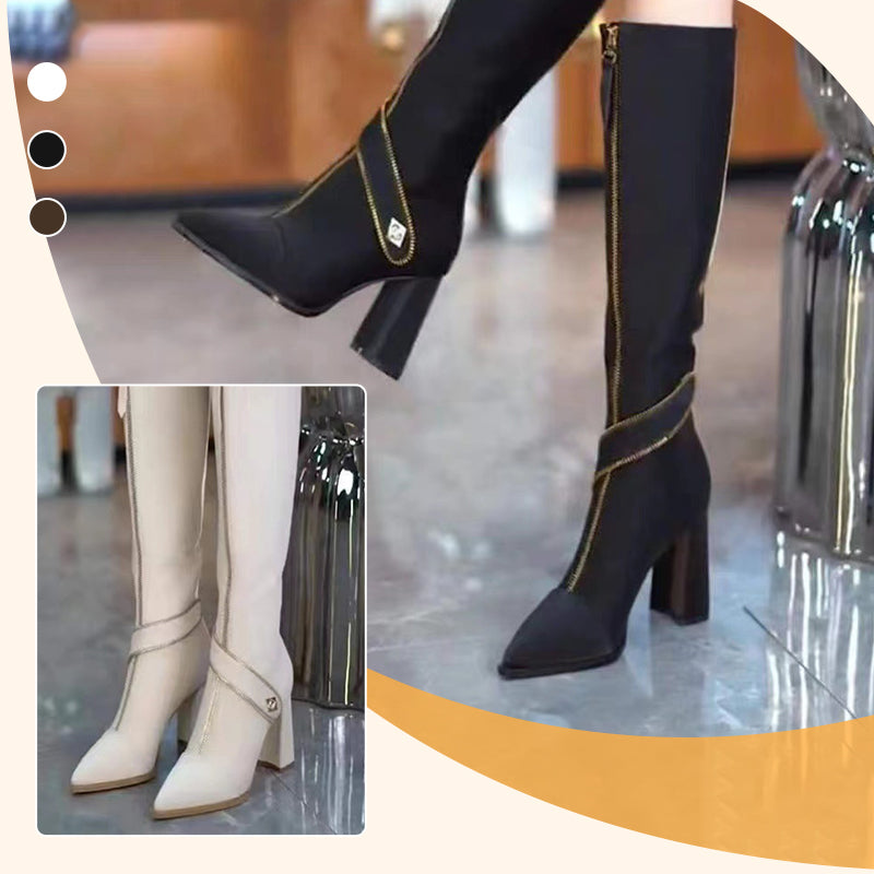 Zeitlose Statement-Stiefel mit spitzer Form EB EB