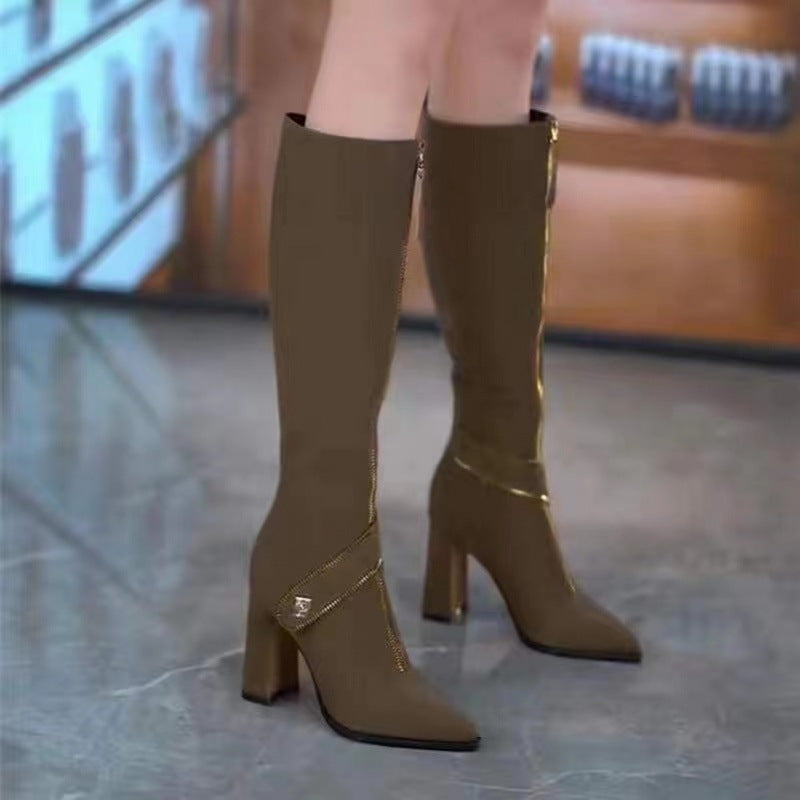 Zeitlose Statement-Stiefel mit spitzer Form EB EB