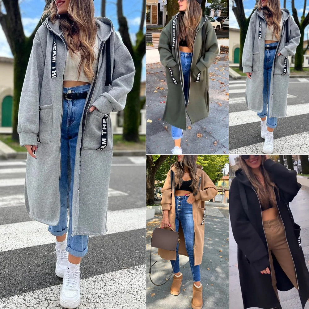 EB | Langer Sweatshirt mit Kapuze