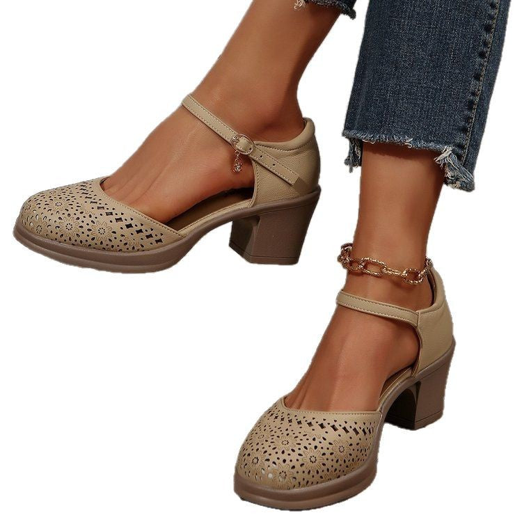 Stilvolle Retro-Sandalen aus Mesh für Frauen EB EB