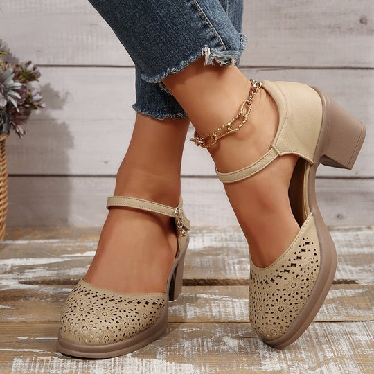 Stilvolle Retro-Sandalen aus Mesh für Frauen EB EB