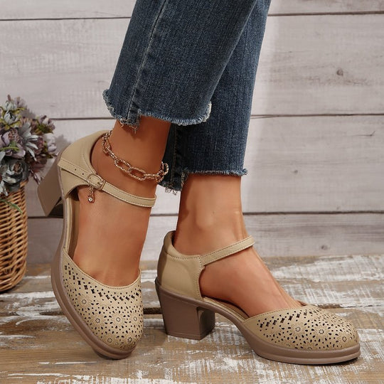Stilvolle Retro-Sandalen aus Mesh für Frauen EB EB
