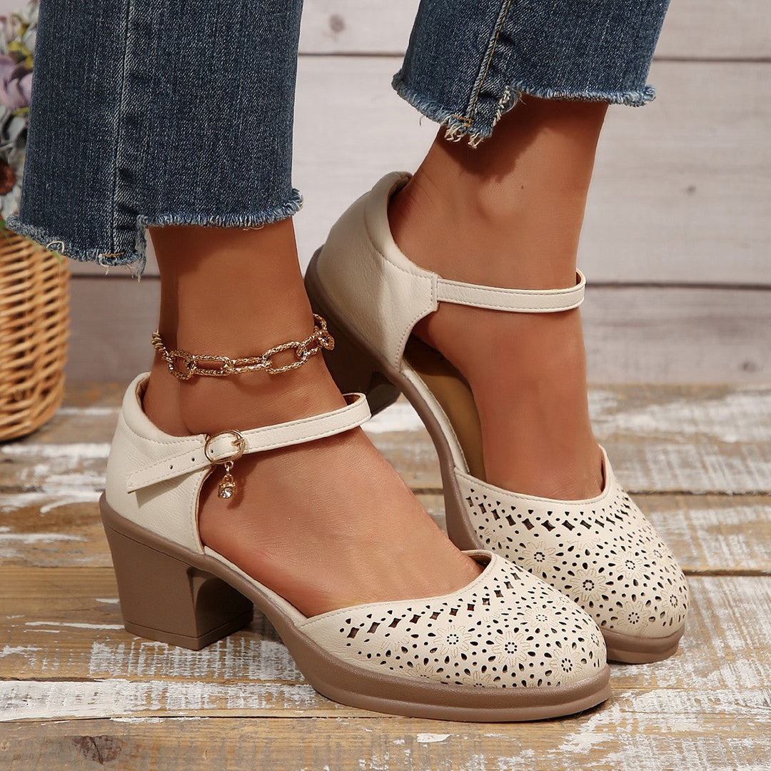 Stilvolle Retro-Sandalen aus Mesh für Frauen EB EB