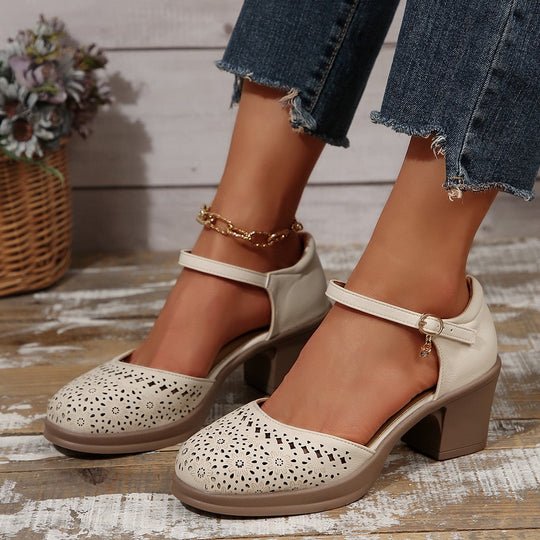 Stilvolle Retro-Sandalen aus Mesh für Frauen EB EB