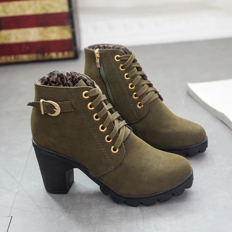 Bequeme Damenstiefel im modernen Chunky-Heel-Stil EB EB