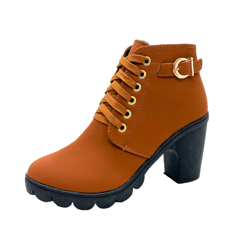 Klassische Stiefel für Damen im Blockabsatz-Design EB EB