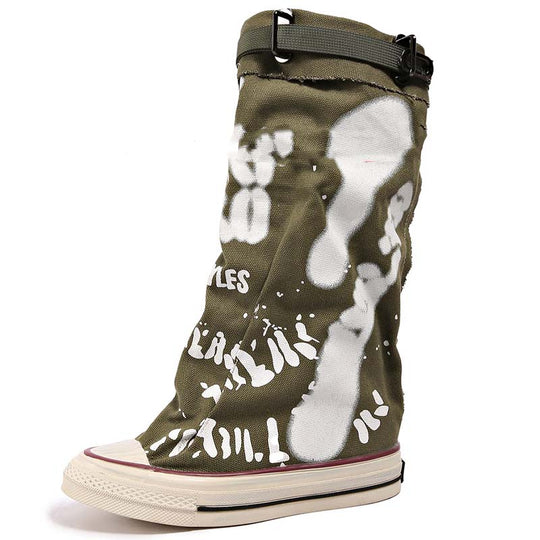 Modische Retro-Stiefel für Damen, flach & lässig EB EB