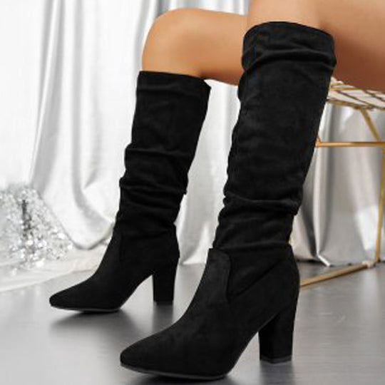 Elegante Damenstiefel mit Absatz EB EB