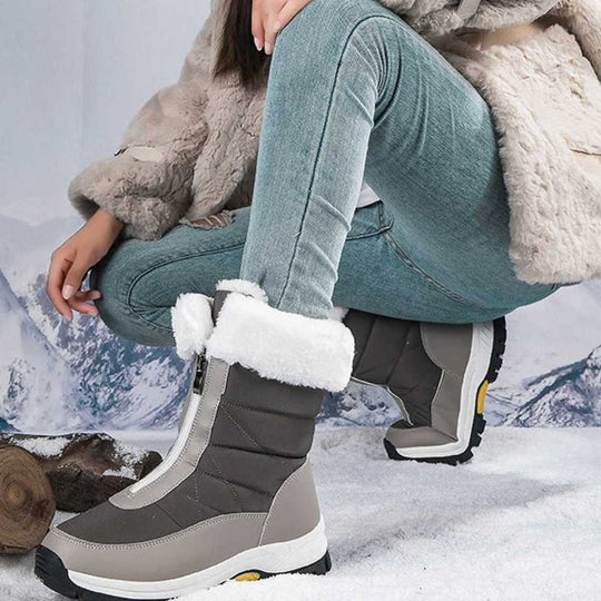 Warm gefütterte Schneestiefel mit Reißverschluss EB EB