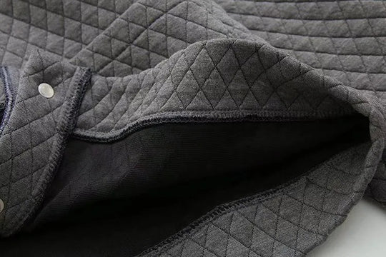 EB | Frühling Übergröße Karierte Strickjacke