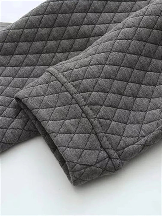 EB | Frühling Übergröße Karierte Strickjacke