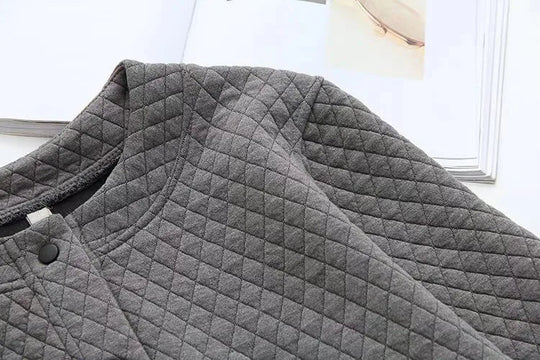 EB | Frühling Übergröße Karierte Strickjacke