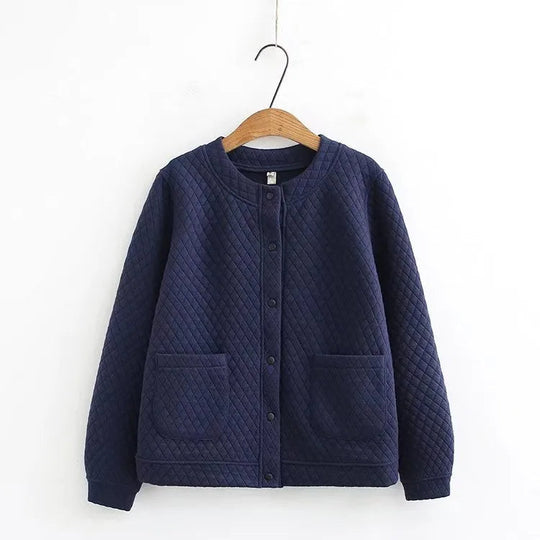 EB | Frühling Übergröße Karierte Strickjacke