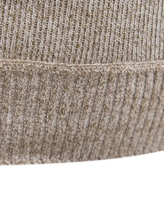 EB | Patchwork Reißverschluss Männer Rollkragenpullover