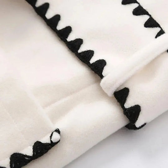 EB | Stich Notched Wolle Mantel Für Frauen