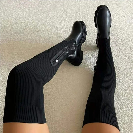 EB | Stretch Reißverschluss Stiefel
