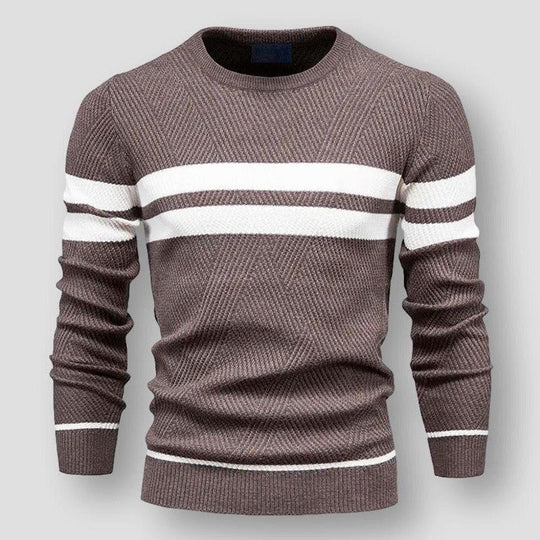 EB | Gestreifter Herrenpullover