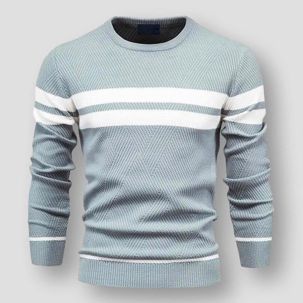 EB | Gestreifter Herrenpullover