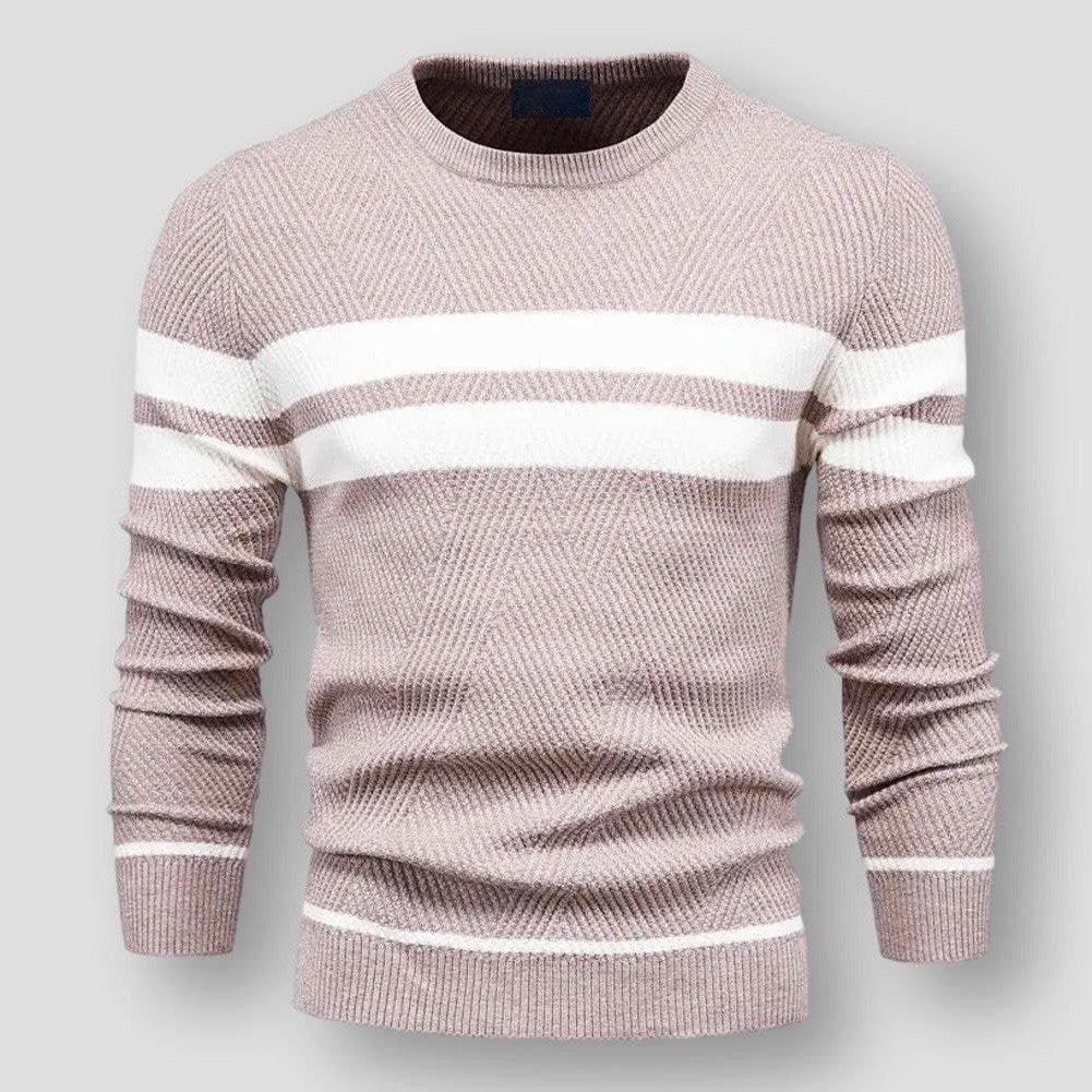 EB | Gestreifter Herrenpullover