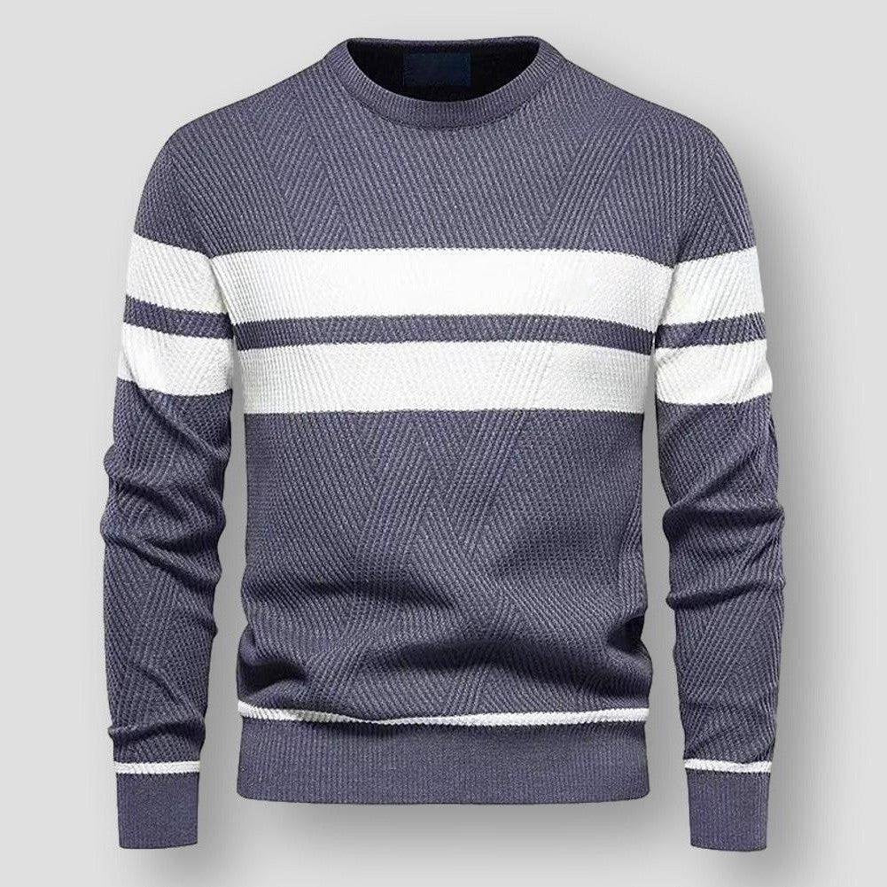 EB | Gestreifter Herrenpullover