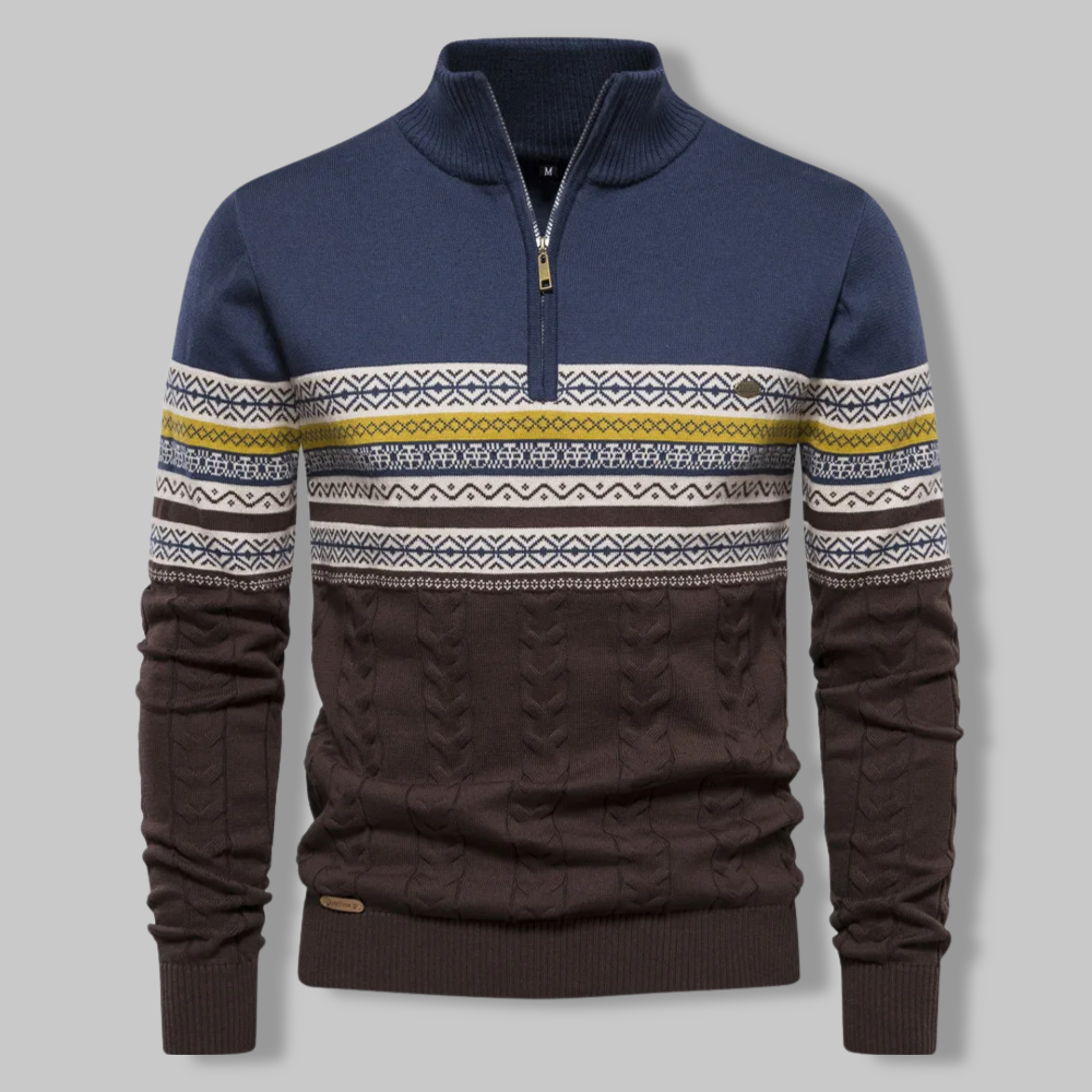 EB | Gestreifter Zip-Pullover