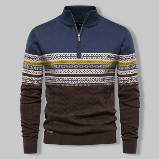 EB | Gestreifter Zip-Pullover