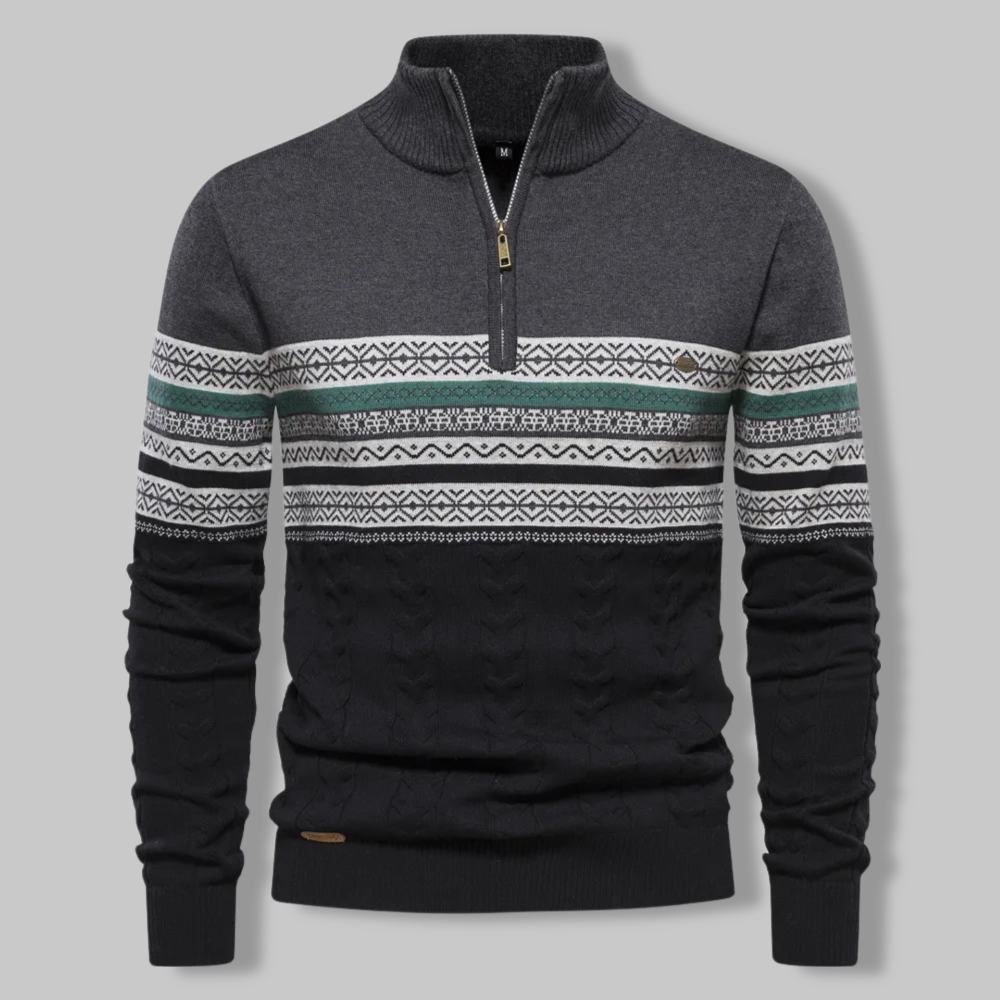 EB | Gestreifter Zip-Pullover