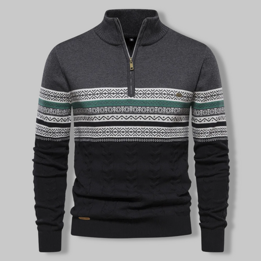 EB | Gestreifter Zip-Pullover