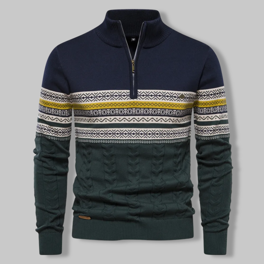 EB | Gestreifter Zip-Pullover