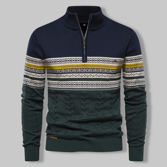 EB | Gestreifter Zip-Pullover