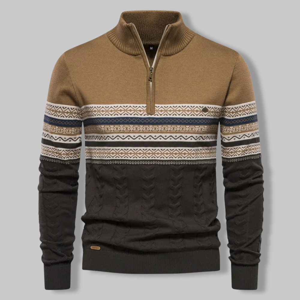EB | Gestreifter Zip-Pullover