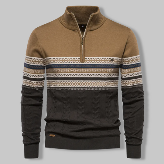 EB | Gestreifter Zip-Pullover