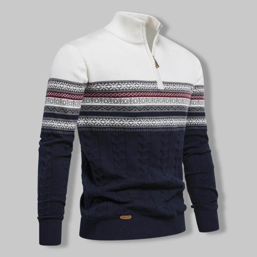 EB | Gestreifter Zip-Pullover