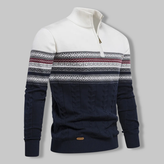 EB | Gestreifter Zip-Pullover