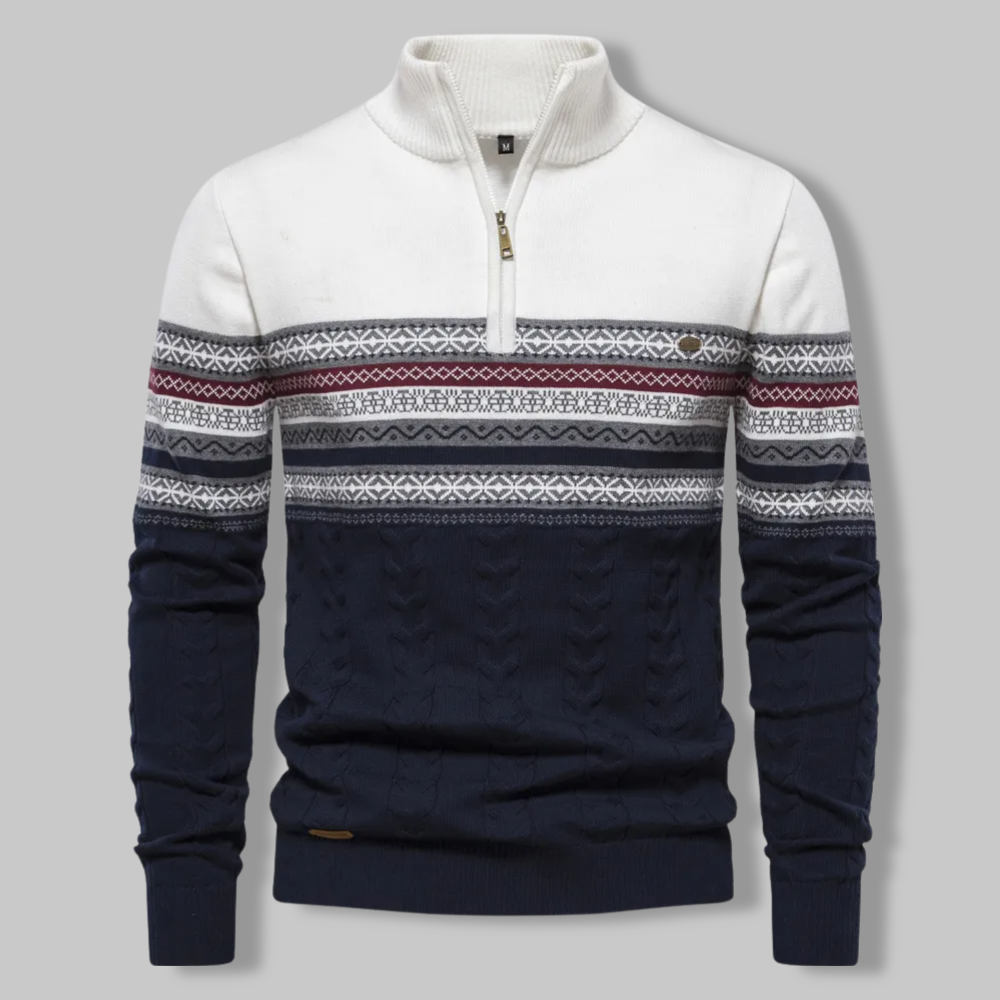 EB | Gestreifter Zip-Pullover