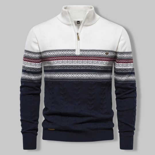 EB | Gestreifter Zip-Pullover